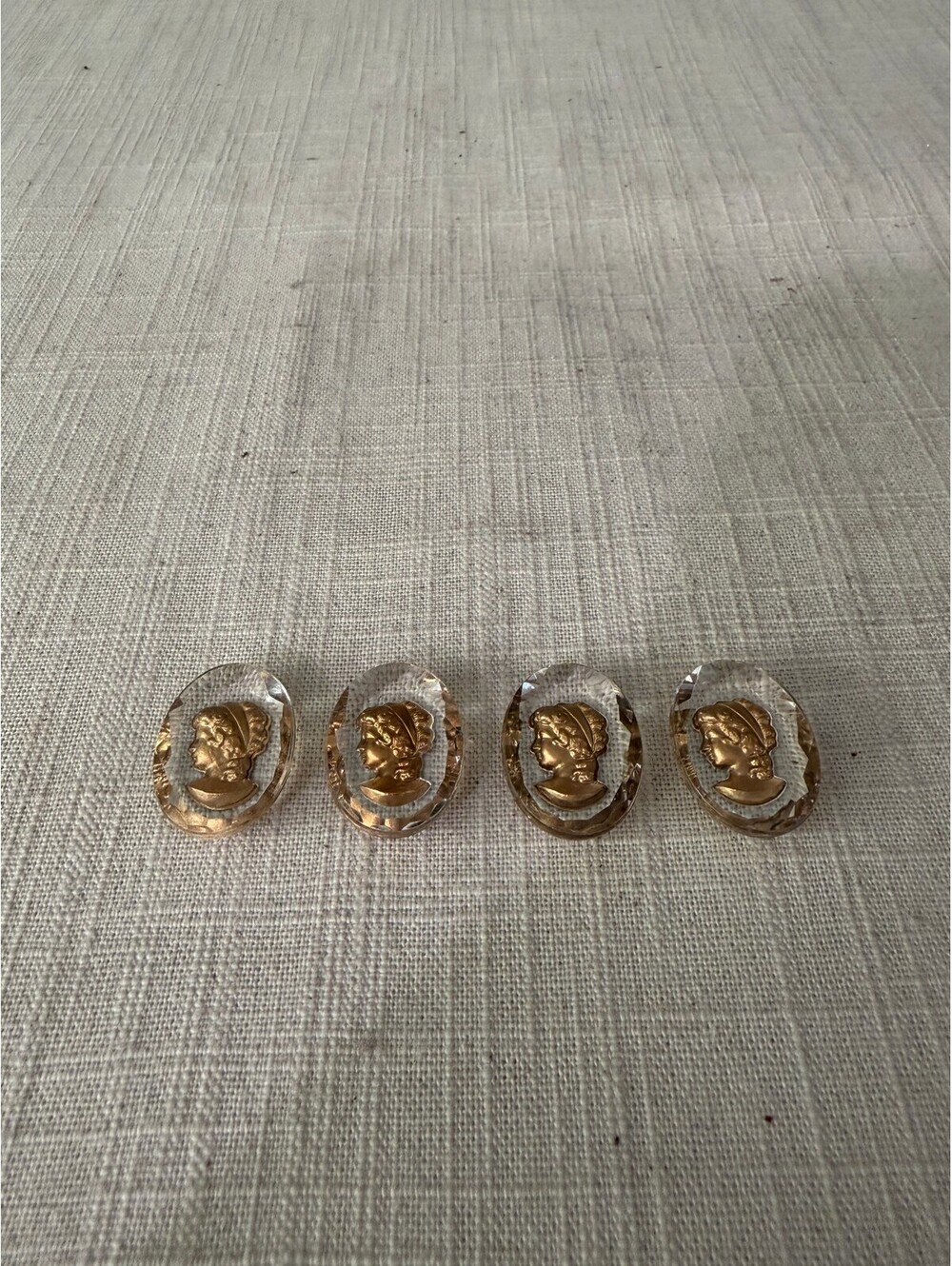 Set of 4 Gold Tone Buttons